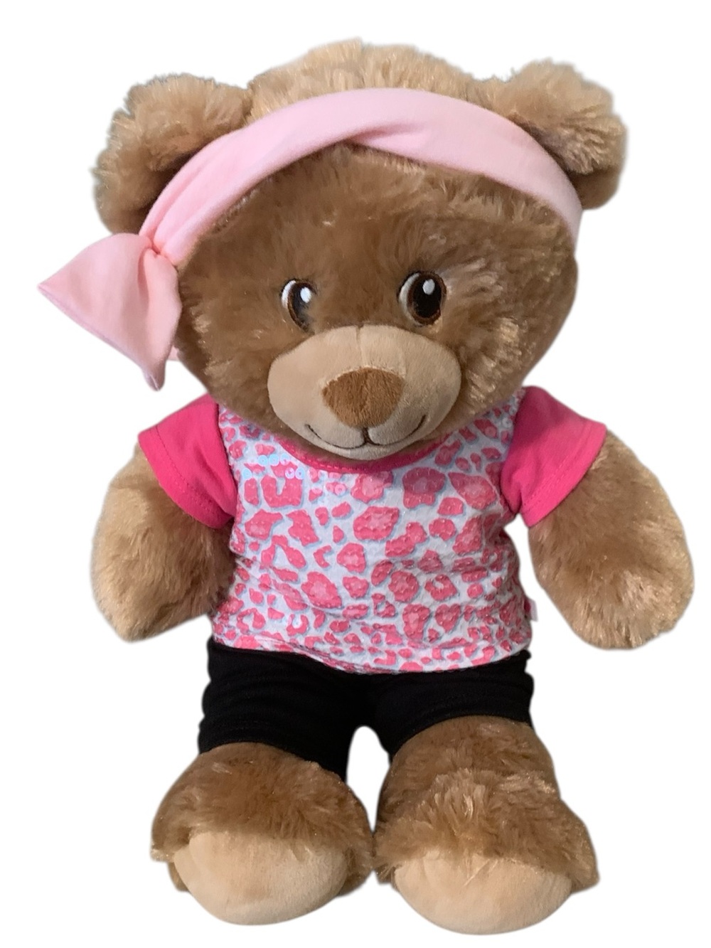 Build-A-Bear Workshop teddy bear Lil' Cub pink fluffy soft cuddly